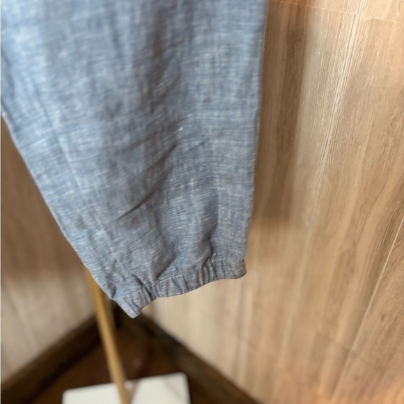 Athleta Chambray Blue Relaxed Drawstring Jogger Pants - Picture 4 of 6